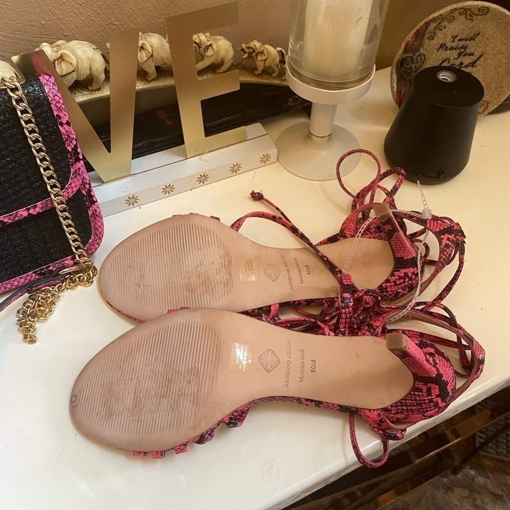 Bundle DEAL ANTONIO MELANI SANDALS AND MATCHING BAG SHOES SIZE 10M - Picture 5 of 12